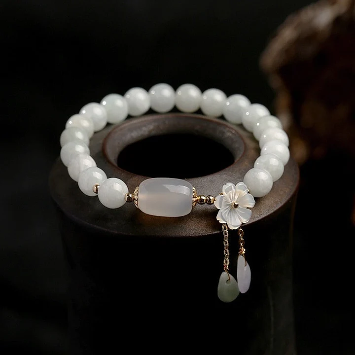 Bracciale con Acquamarina e Perle