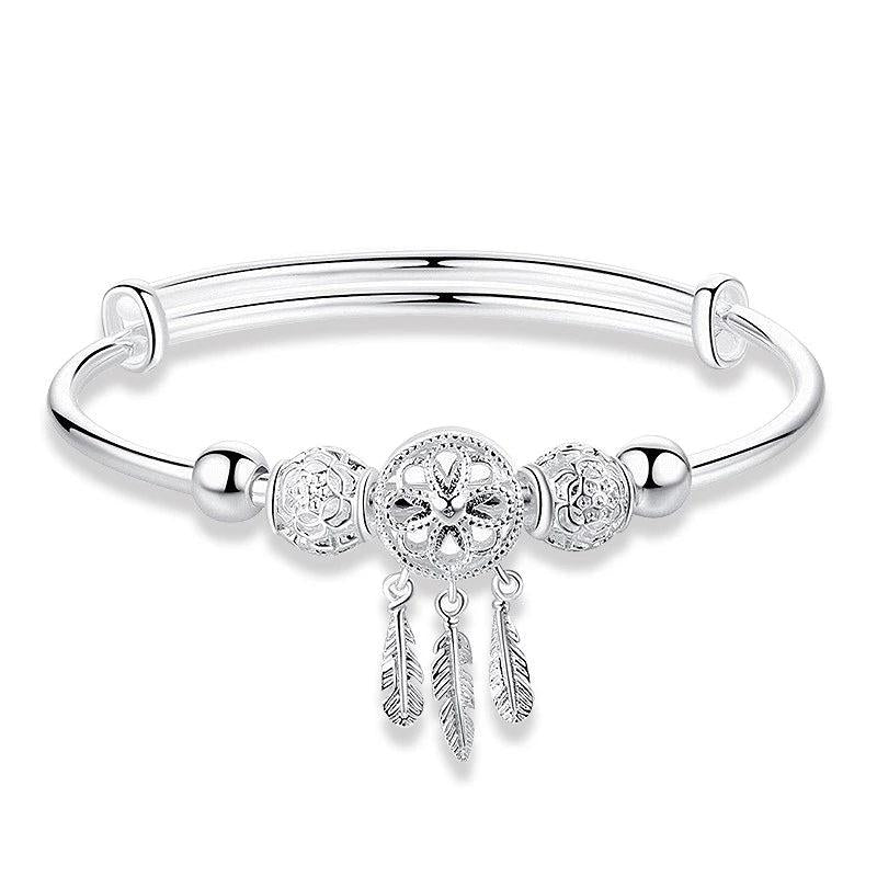 Bracciale Acchiappasogni Regolabile in Argento 925